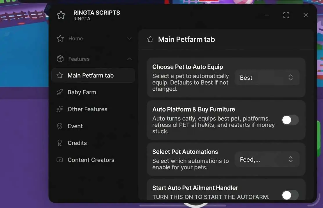 RINGTA Hub Adopt Me Script