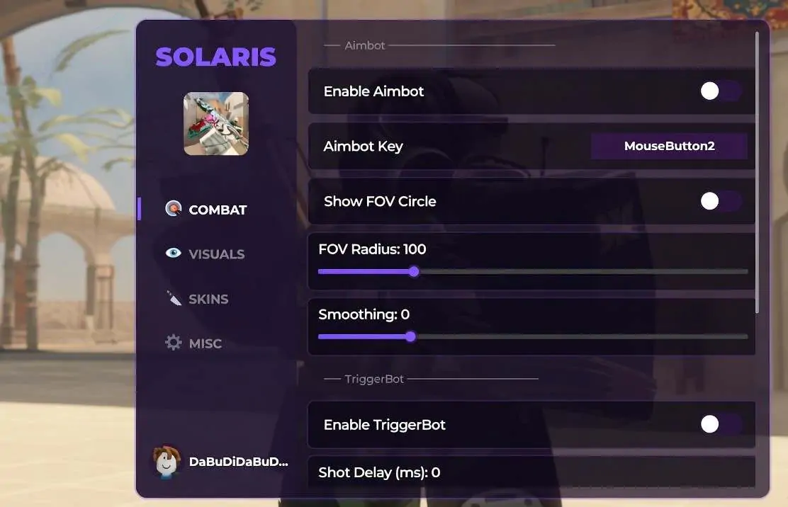 BloxStrike Script Solaris Hub - Silent Aim, Aimbot, ESP, TriggerBot