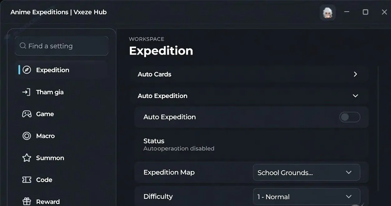 Vxeze Hub Anime Expeditions Script