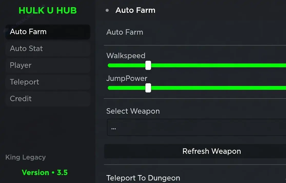 Hulk U Hub King Legacy Mobile Script