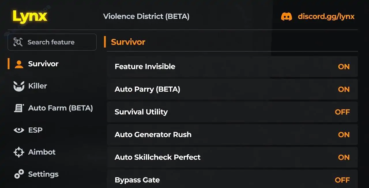 LYNX HUB Violence District Script [No Key]